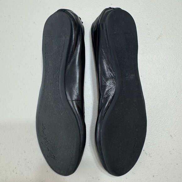 Sam Edelman Black Ballet Flats Round Toe Leather Comfort Shoes women's 8.5 - Picture 3 of 7